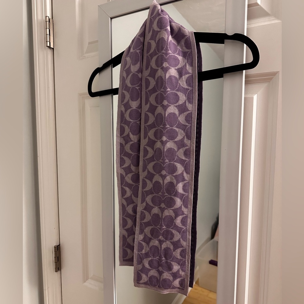 Coach Purple Scarf